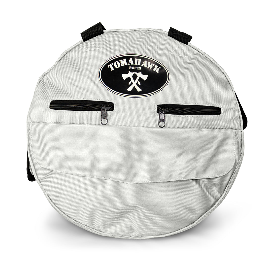 White Round Rope Bag