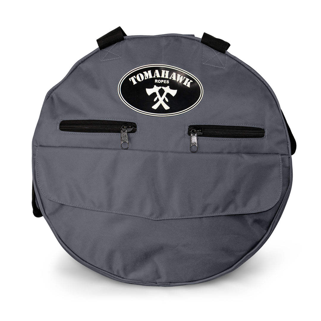 Gray Round Rope Bag