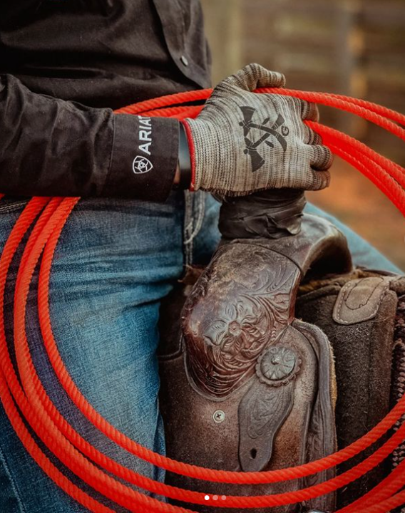 Custom Printed Roping Gloves Roping Gloves – Tomahawk Saddles