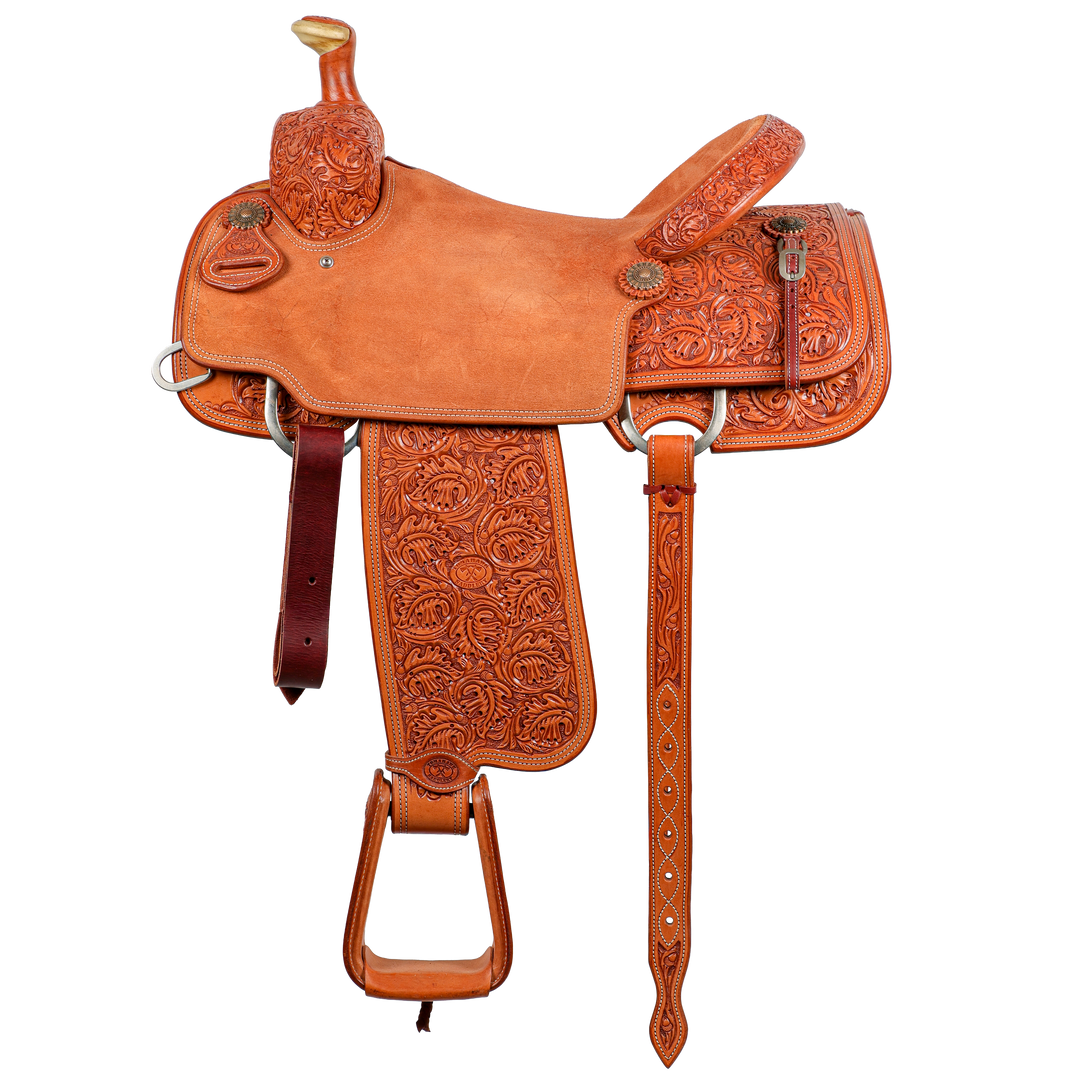 Saddle 15.5 OLIN YOUNG 7/8 TOOLED
