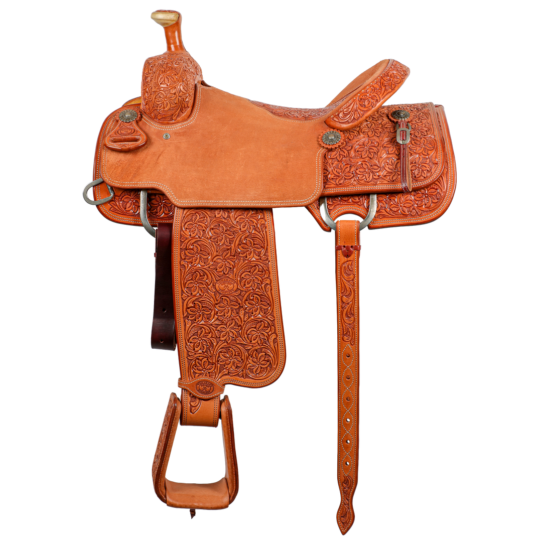 Saddle 15.5 OLIN YOUNG 7/8 TOOLED