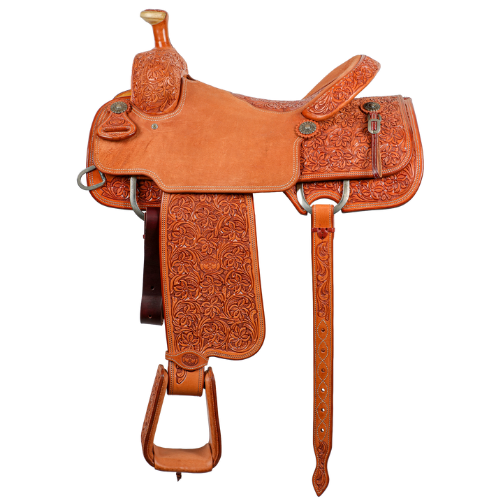 Saddle 15.5 OLIN YOUNG 7/8 TOOLED