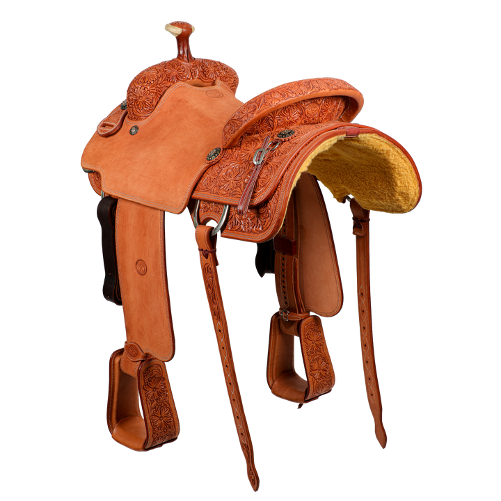Saddle 15.3/4 BH 3/4 TOOLED