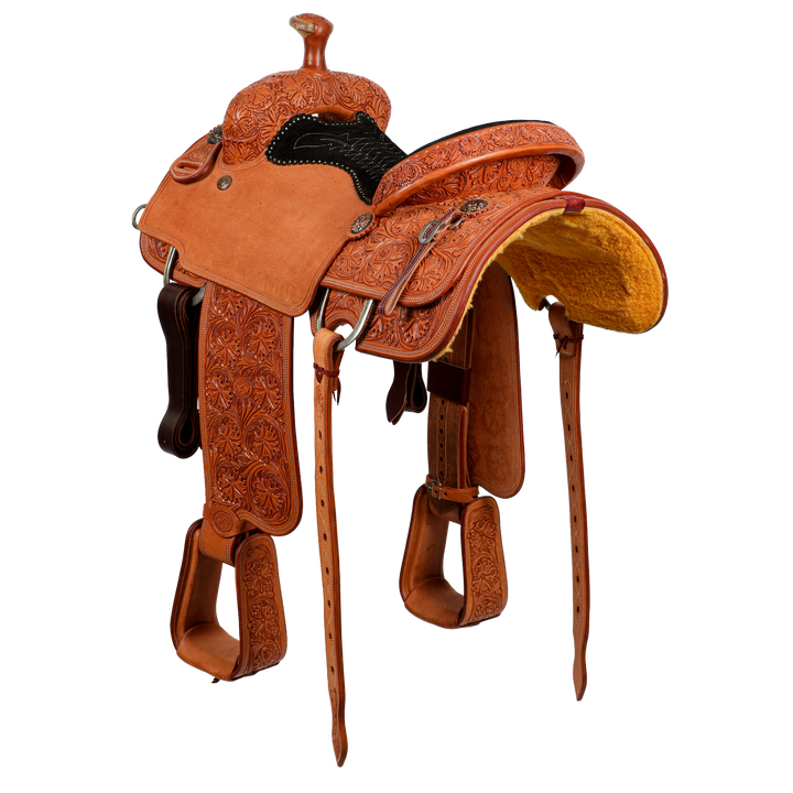 Saddle 15.5 OLIN YOUNG 7/8 TOOLED