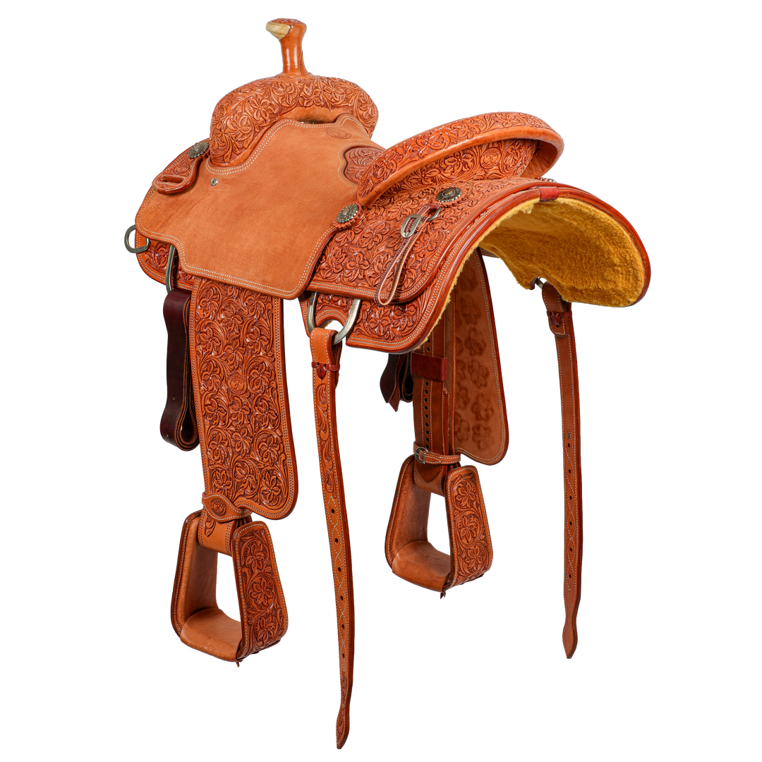 Saddle 15.5 OLIN YOUNG 7/8 TOOLED