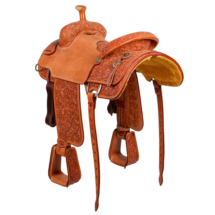 Saddle 15.5 OLIN YOUNG 7/8 TOOLED