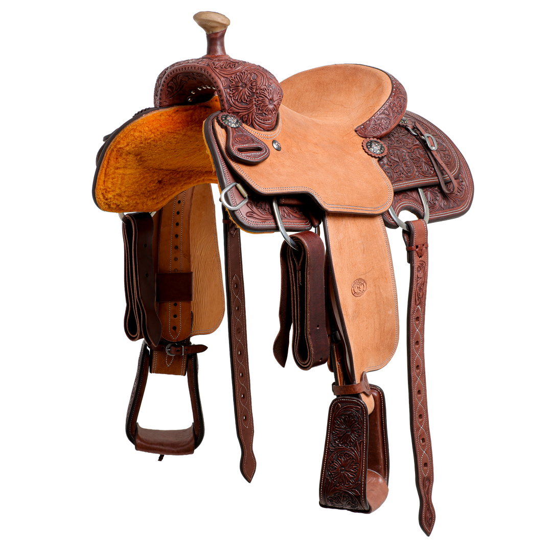 Saddle 13.5 OLIN YOUNG 3/4 TOOLED