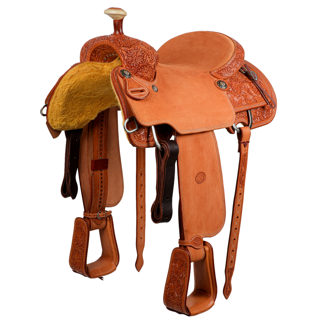 Saddle 15.3/4 BH 3/4 TOOLED