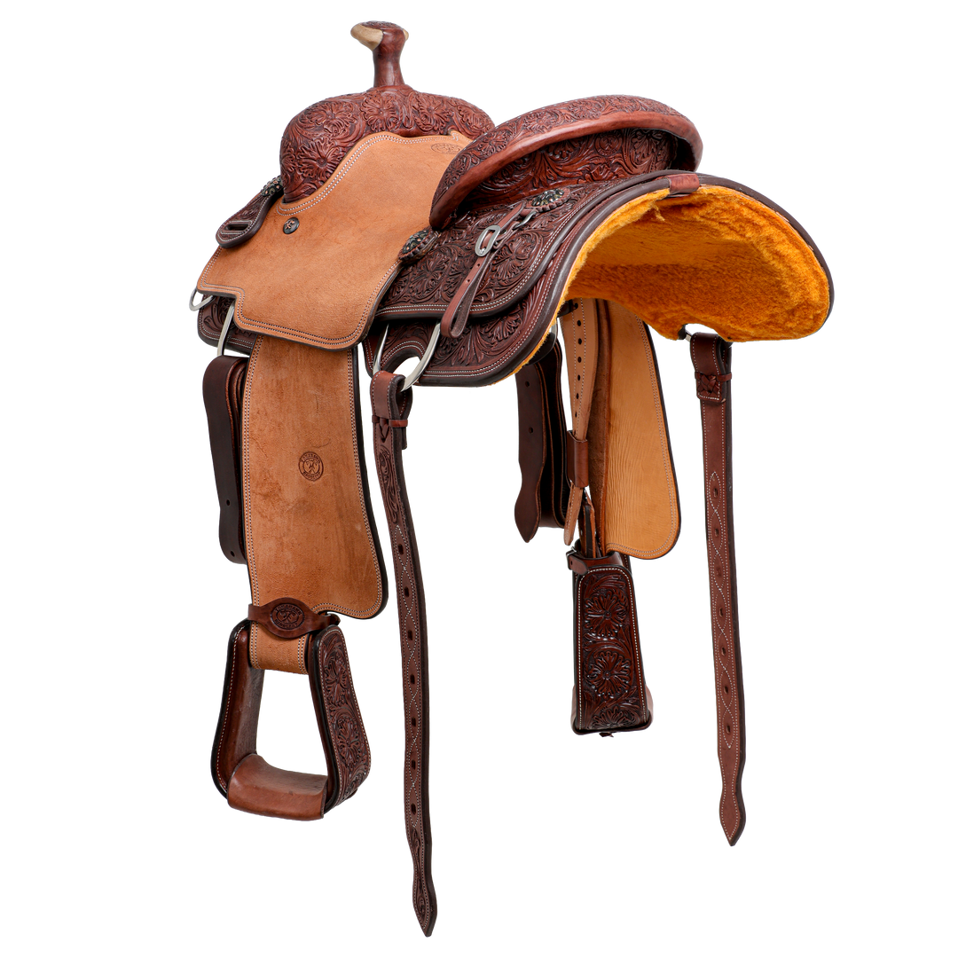 Saddle 13.5 OLIN YOUNG 3/4 TOOLED
