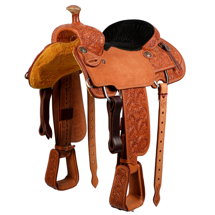 Saddle 15.5 OLIN YOUNG 7/8 TOOLED