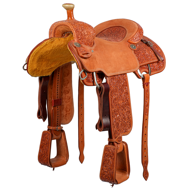 Saddle 15.5 OLIN YOUNG 7/8 TOOLED