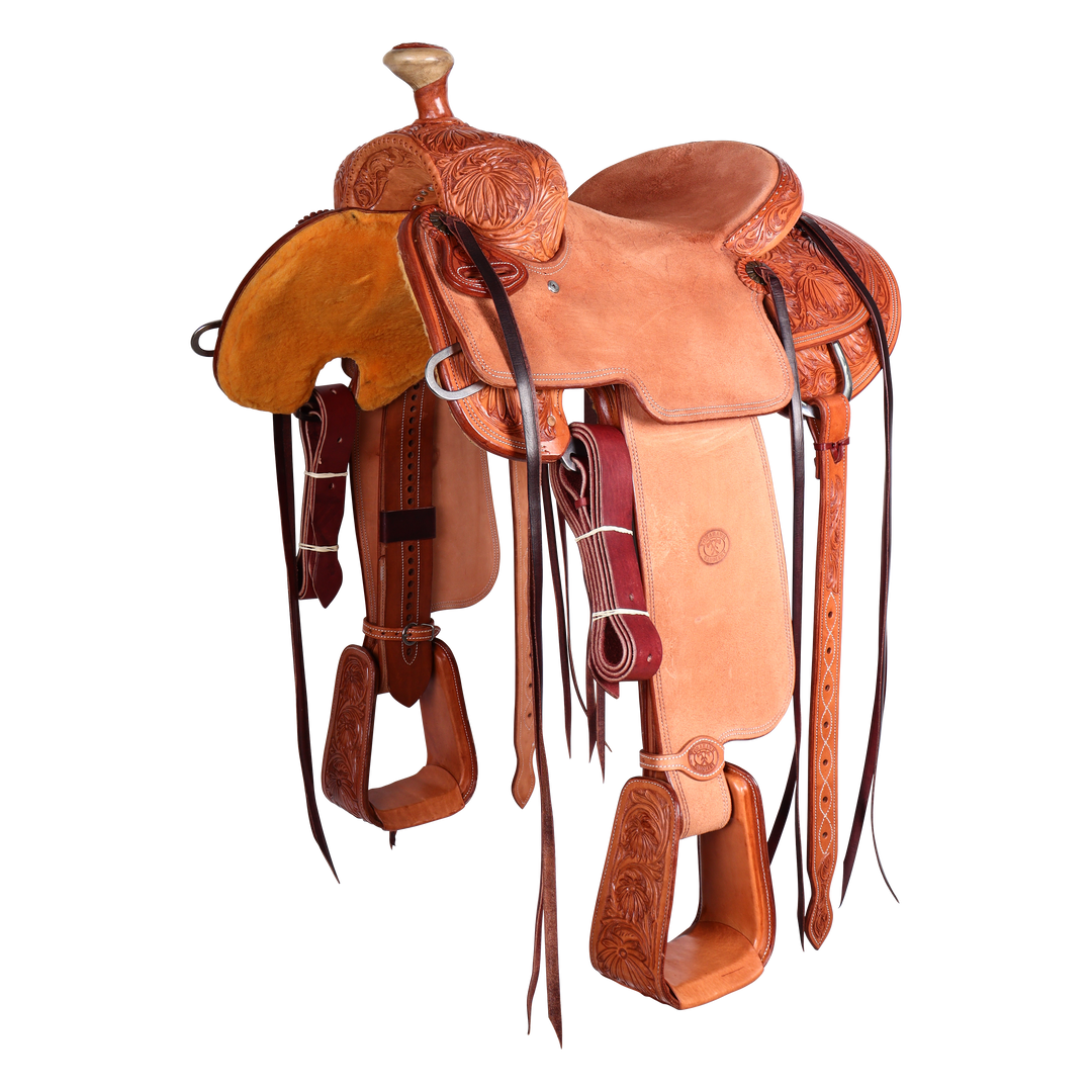 Saddle 13.5 COWBOY Rough Out