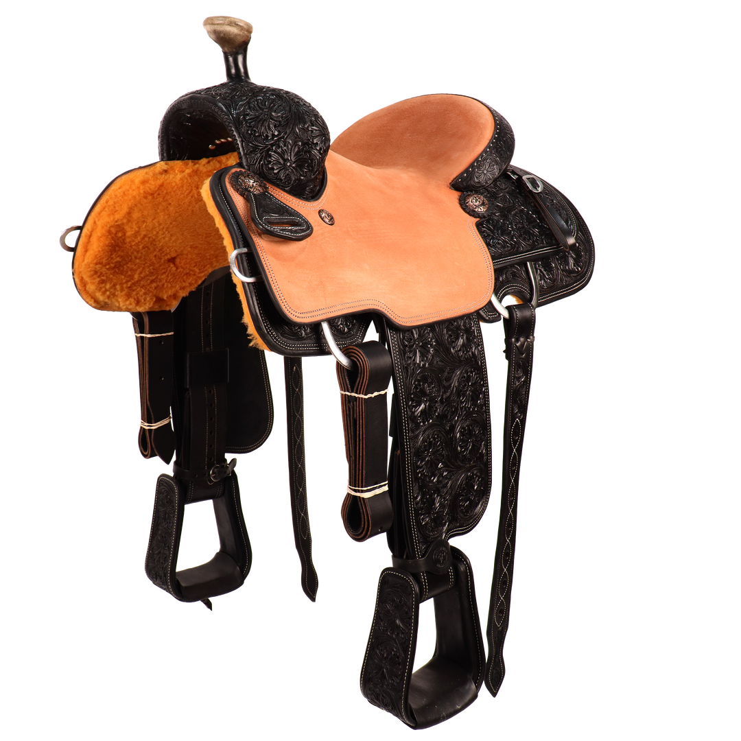 Saddle 14.5 OLIN YOUNG 7/8 TOOLED