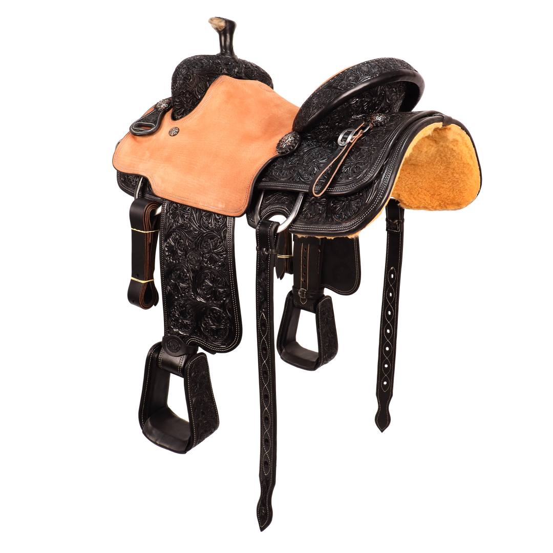 Saddle 15.5 OLIN YOUNG 7/8 TOOLED