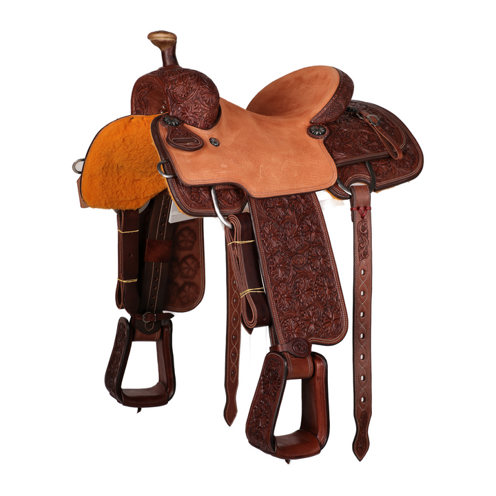Saddle 14.5 OLIN YOUNG 3/4 Tooled