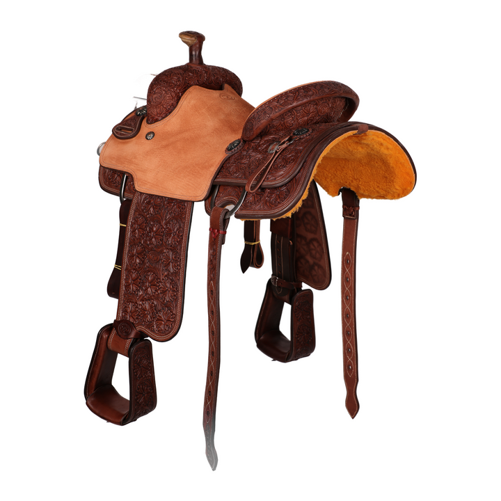 Saddle 14.5 OLIN YOUNG 3/4 Tooled