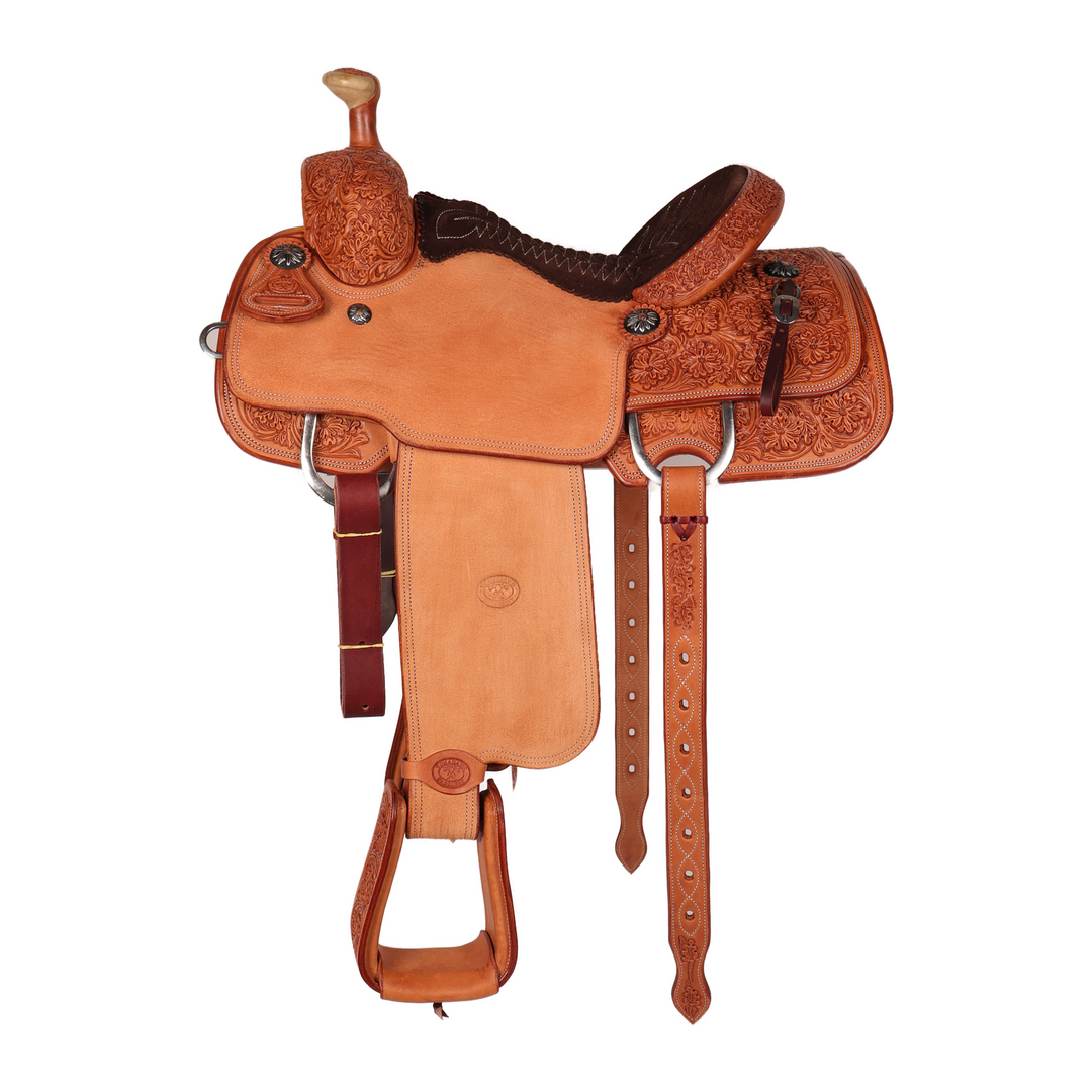 Saddle 14.5 OLIN YOUNG 3/4 Tooled