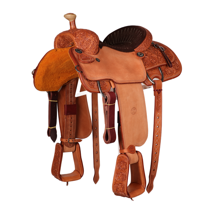 Saddle 14.5 OLIN YOUNG 3/4 Tooled