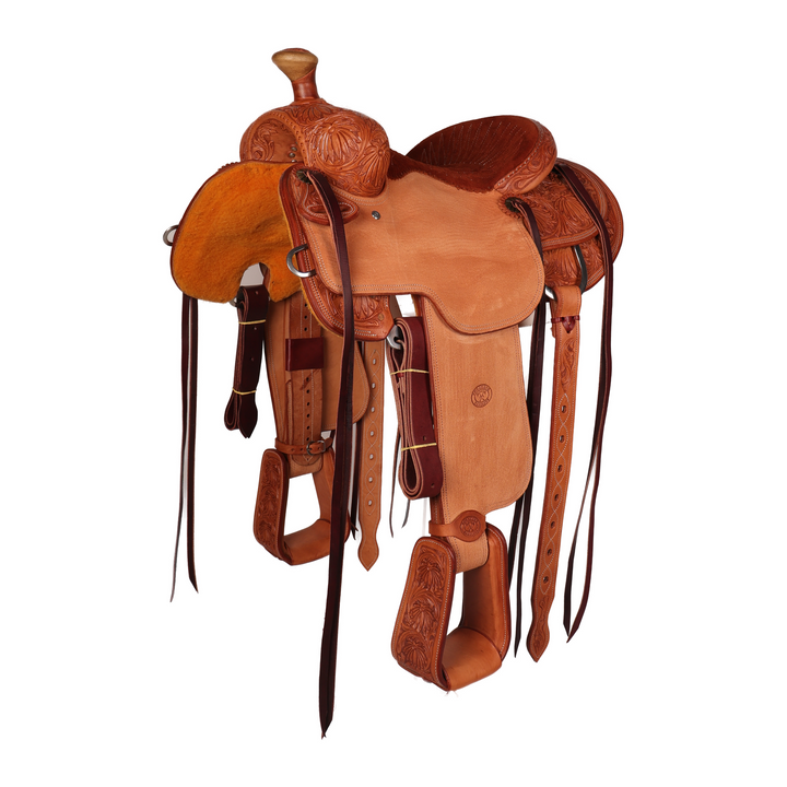 Saddle 13.5 COWBOY 3/4 Tooled