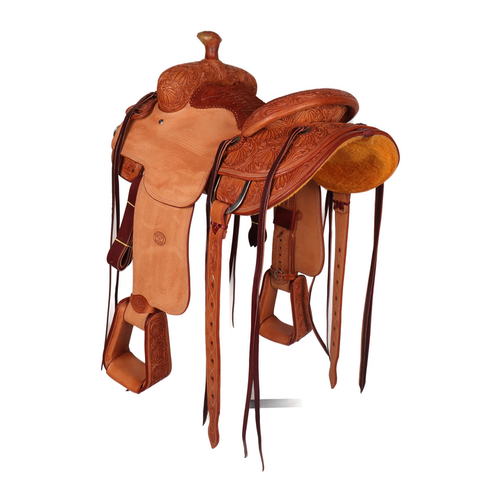 Saddle 13.5 COWBOY 3/4 Tooled