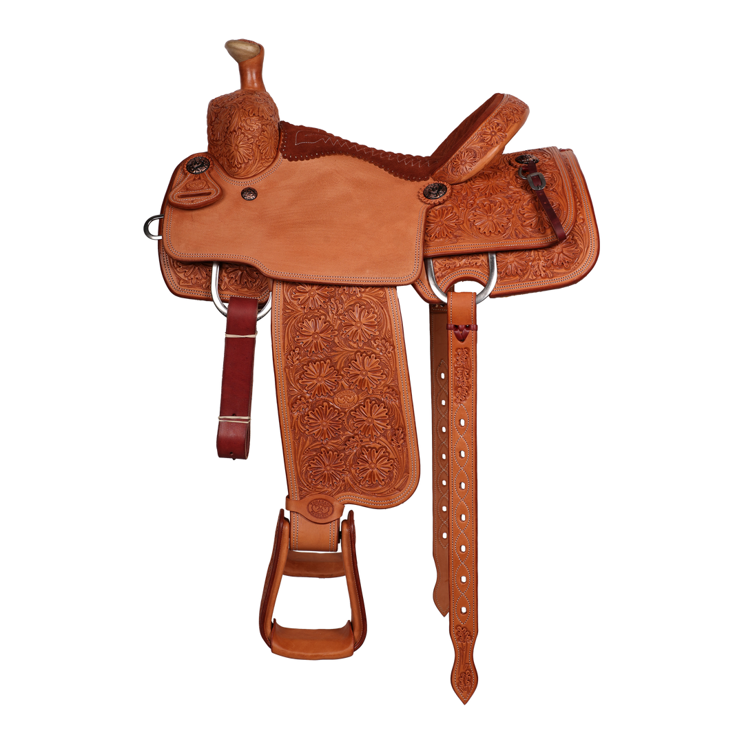 Saddle 14.5 OLIN YOUNG 7/8 Tooled