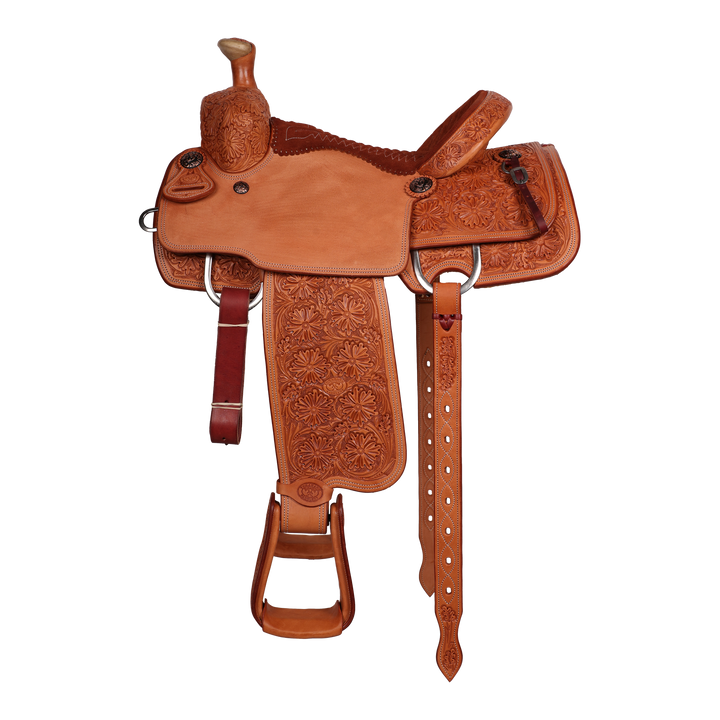 Saddle 14.5 OLIN YOUNG 7/8 Tooled