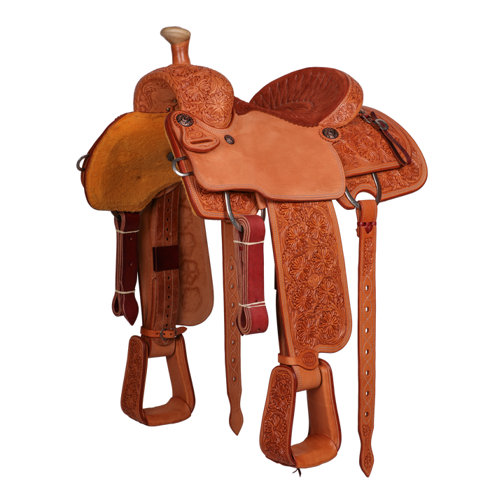 Saddle 14.5 OLIN YOUNG 7/8 Tooled