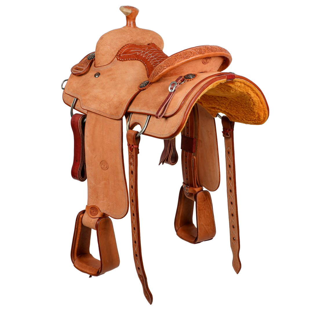 Saddle 13.5 OLIN YOUNG ROUGH OUT
