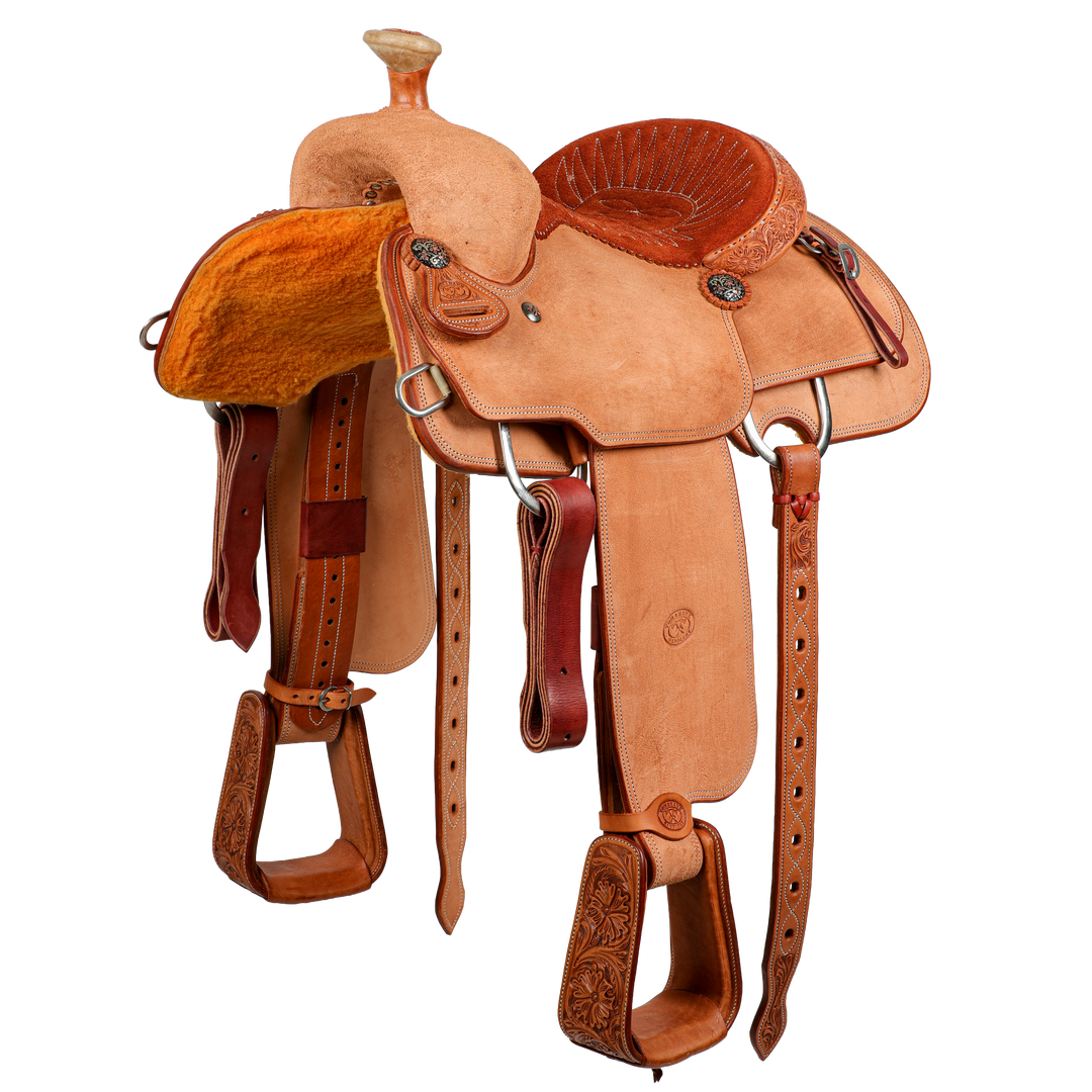 Saddle 13.5 OLIN YOUNG ROUGH OUT