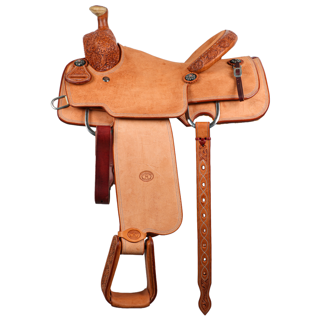Saddle 14.5 OLIN YOUNG ROUGH OUT
