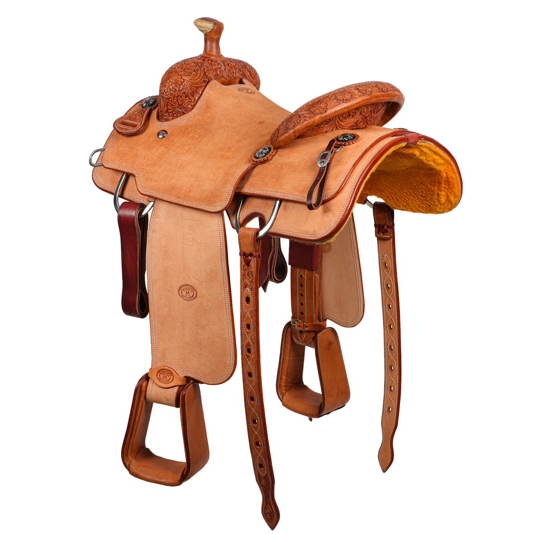 Saddle 14.5 OLIN YOUNG ROUGH OUT