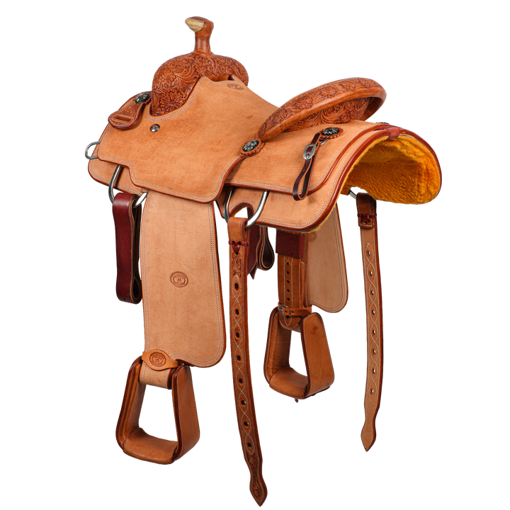 Saddle 14.5 OLIN YOUNG ROUGH OUT