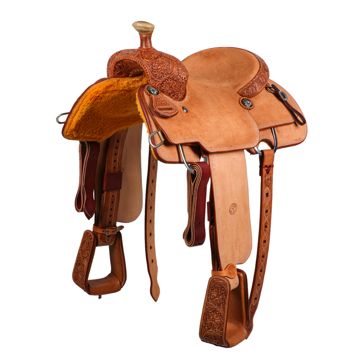 Saddle 14.5 OLIN YOUNG ROUGH OUT