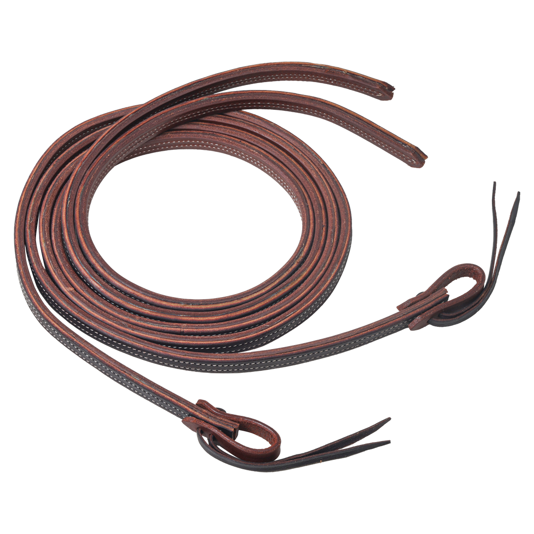 Dark Leather Split Reins