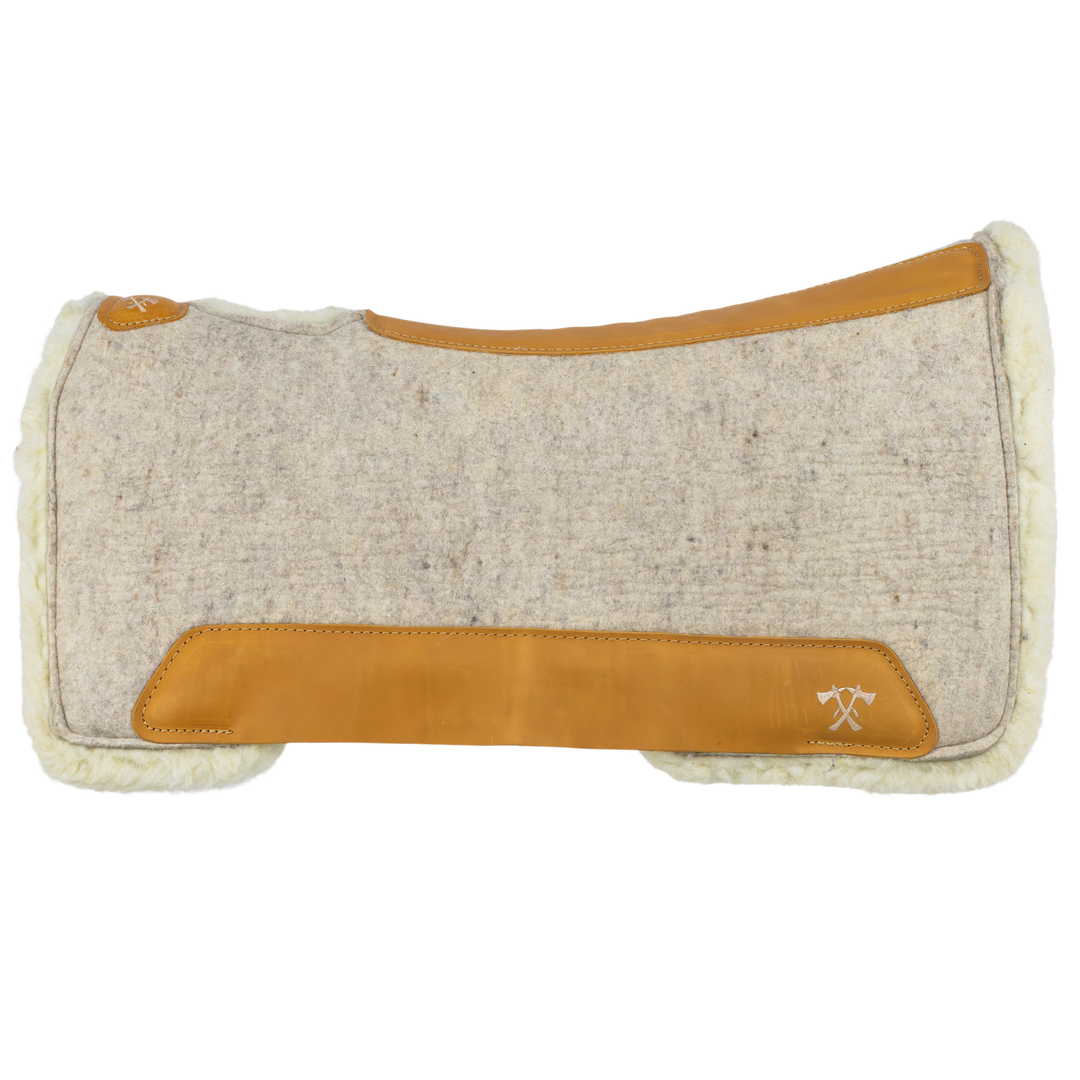 The Out Ride Pad – Sand-colored with a fleece lining