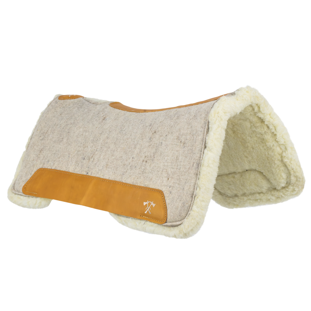 The Out Ride Pad – Sand-colored with a fleece lining