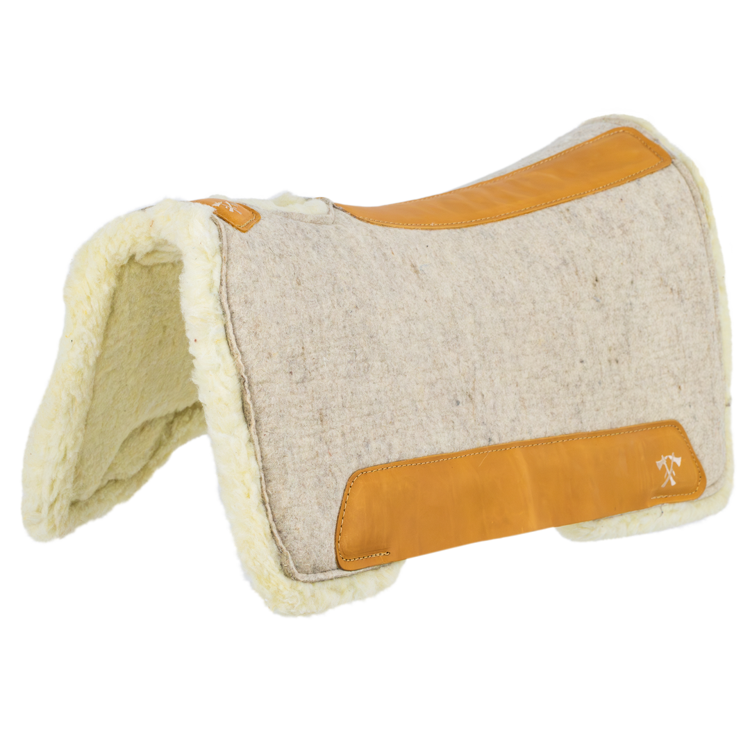 The Out Ride Pad – Sand-colored with a fleece lining