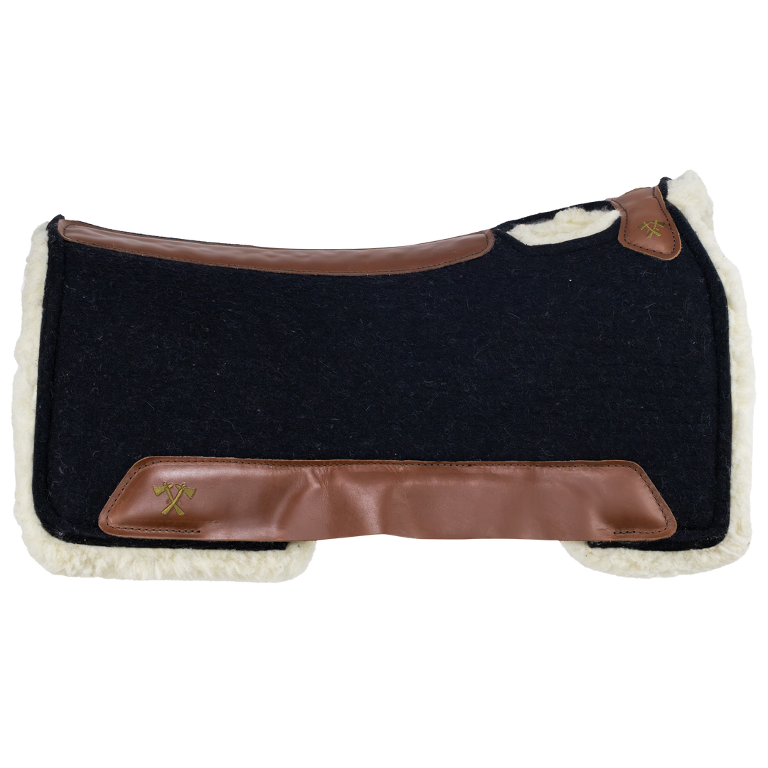 The Out Ride Pad – Black, with a wool lining