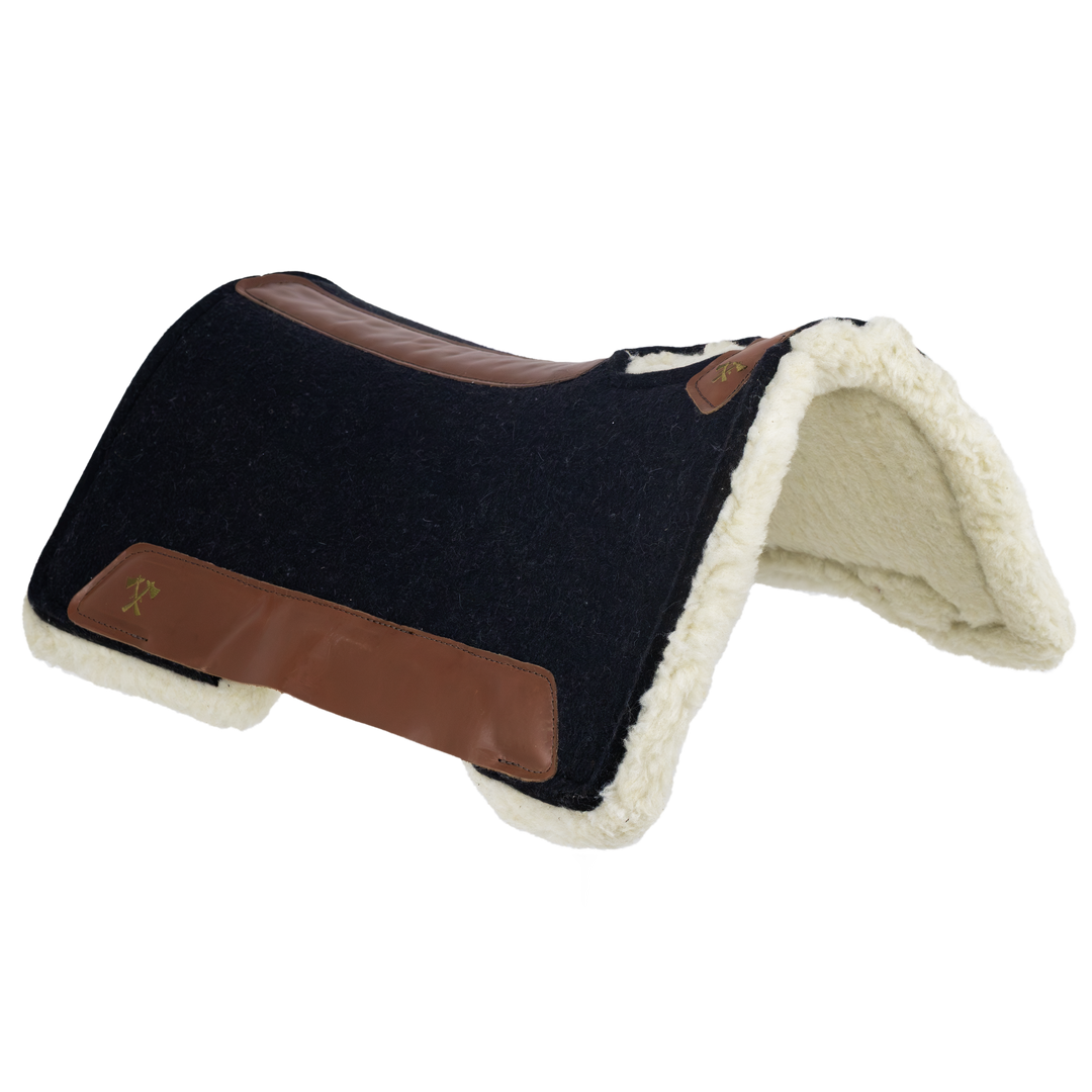 The Out Ride Pad – Black, with a wool lining