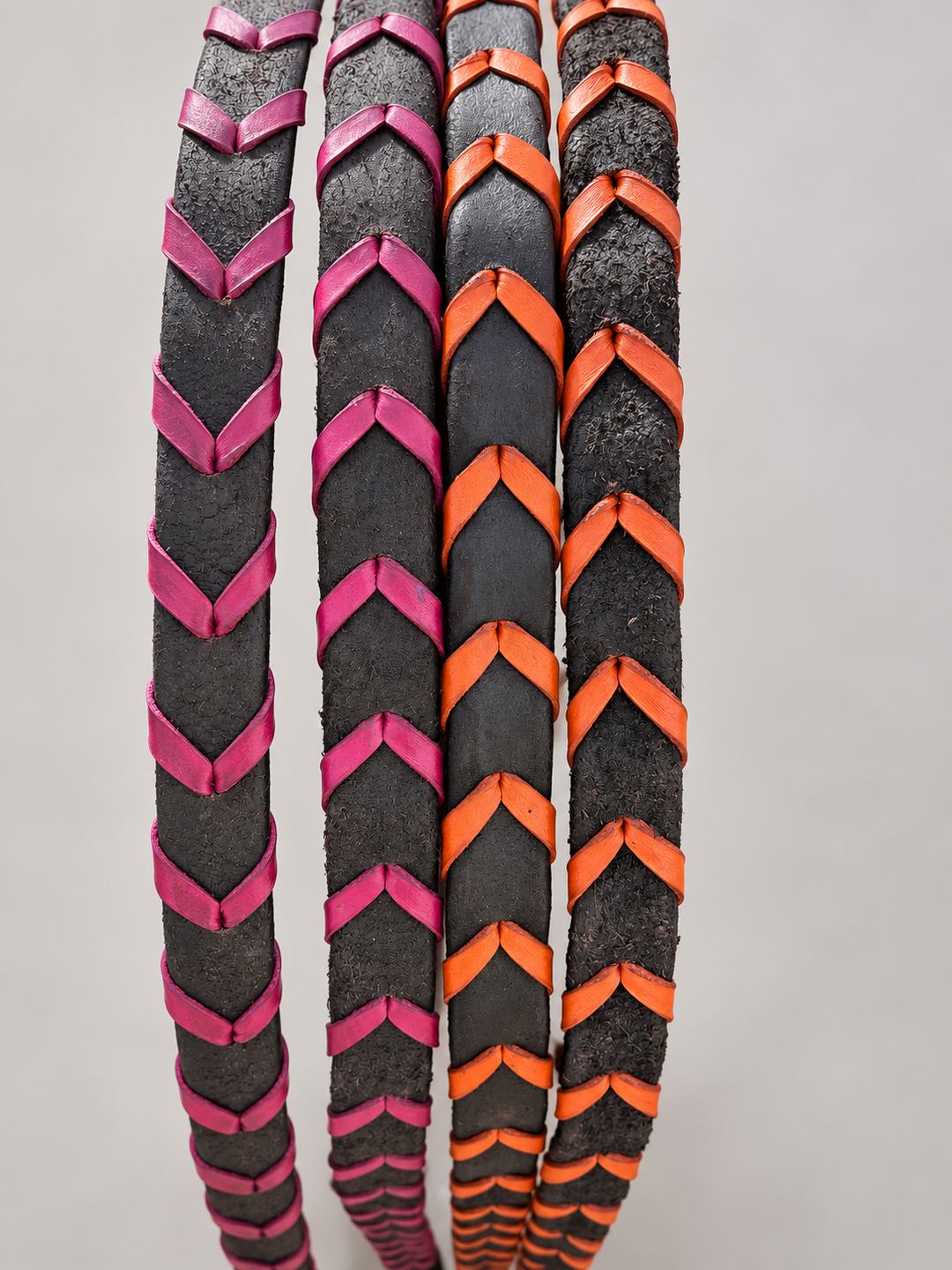 Leather Braided Barrel Reins