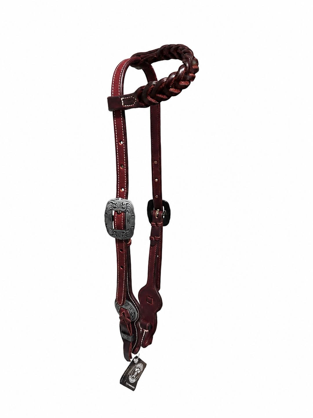Leather Braided One Ear Headstall