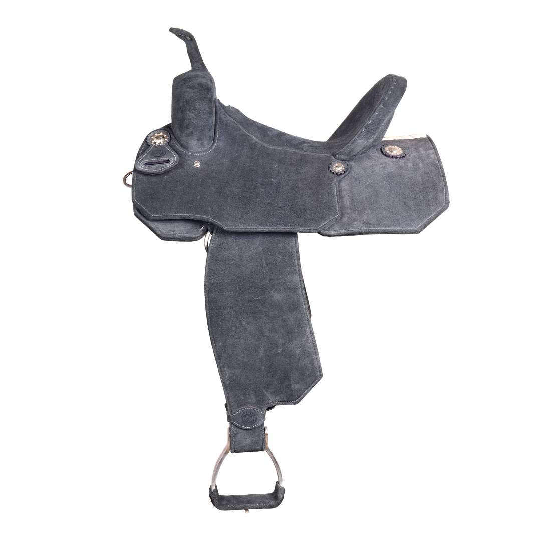 Full Neoprene Navy Blue Barrel Saddle