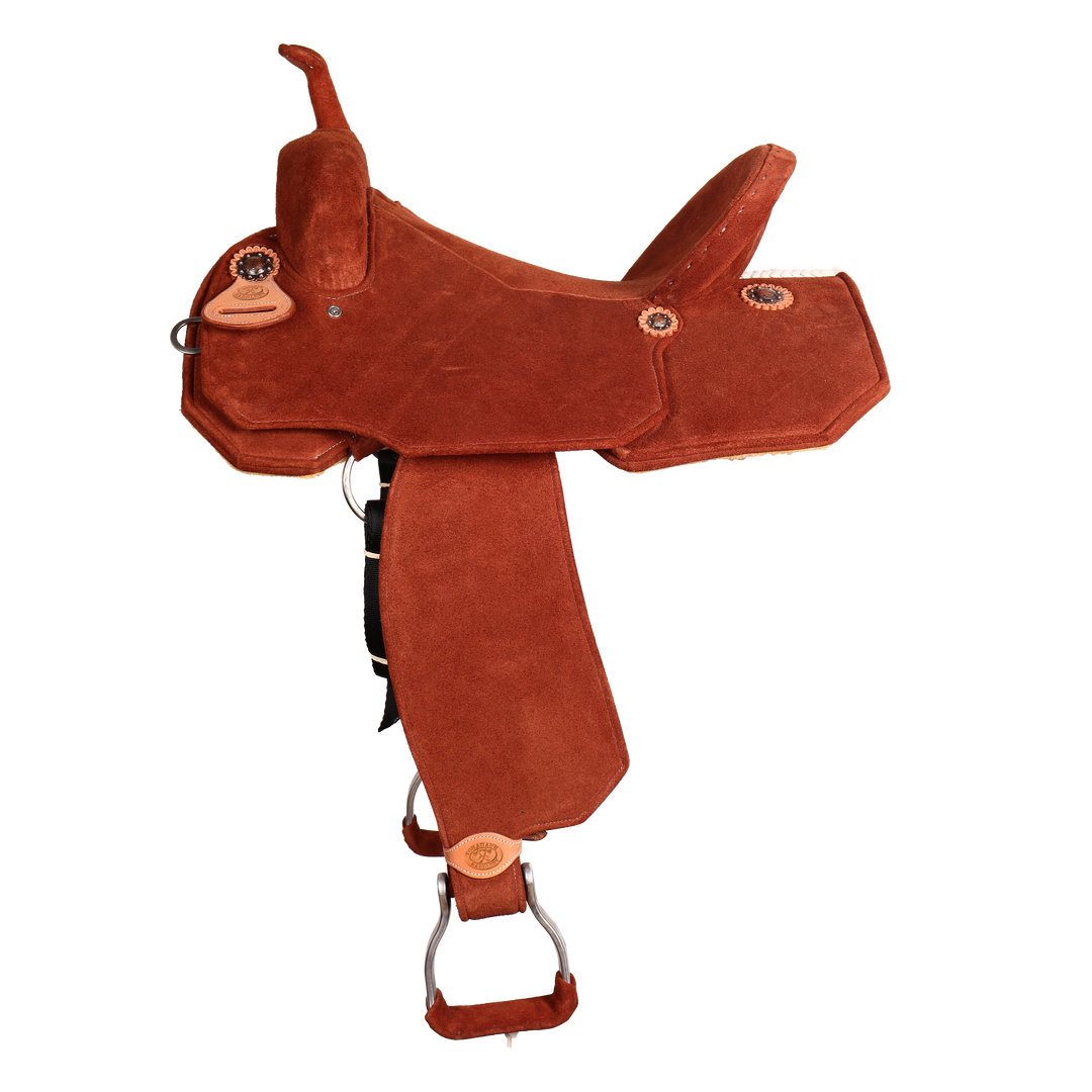 Full Neoprene Cognac Barrel Saddle