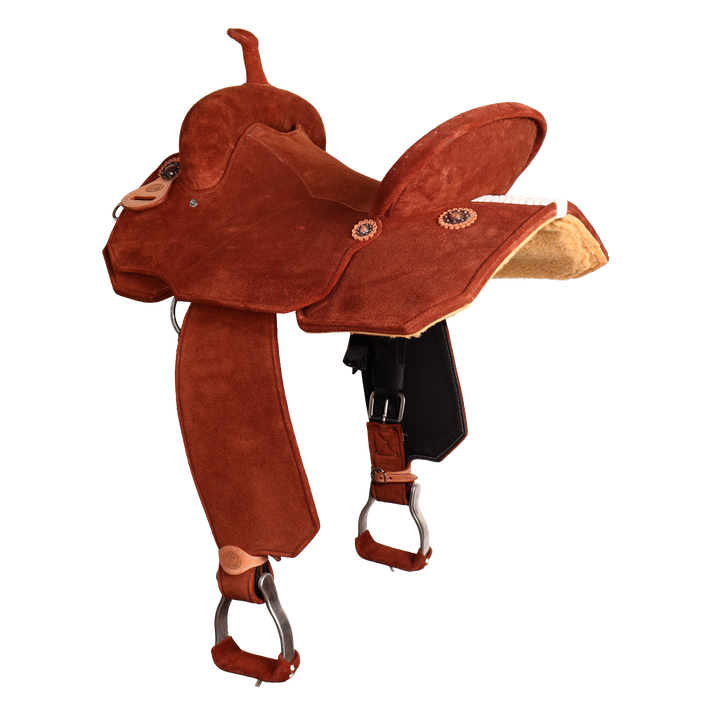 Full Neoprene Cognac Barrel Saddle
