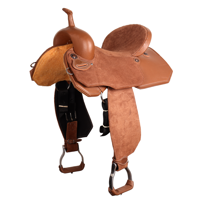 Full Neoprene Mixed Cream Barrel Saddle