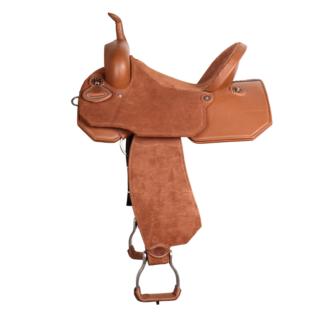 Full Neoprene Mixed Cream Barrel Saddle