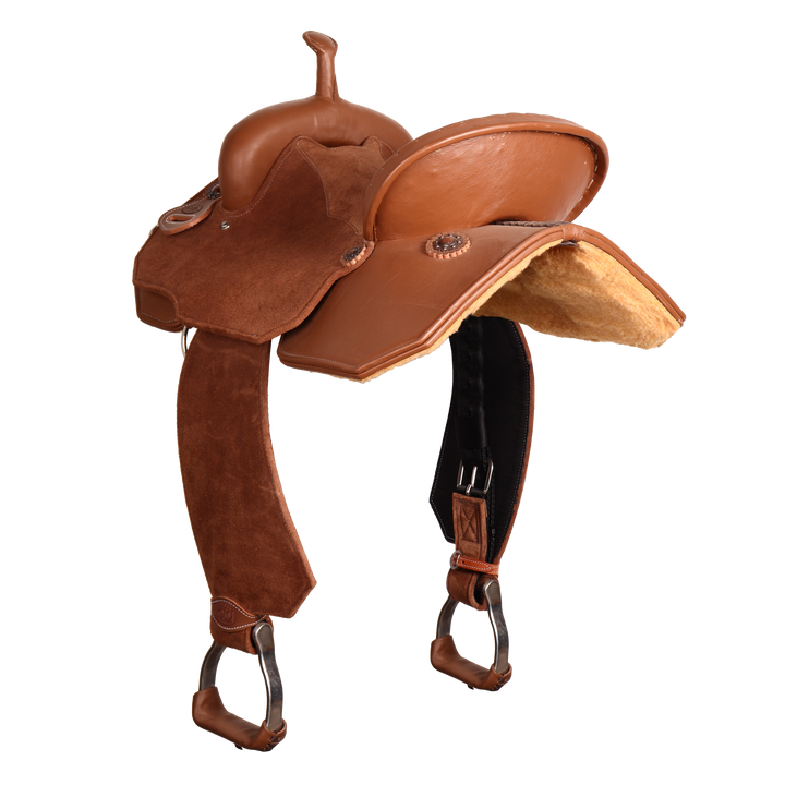Full Neoprene Mixed Cream Barrel Saddle