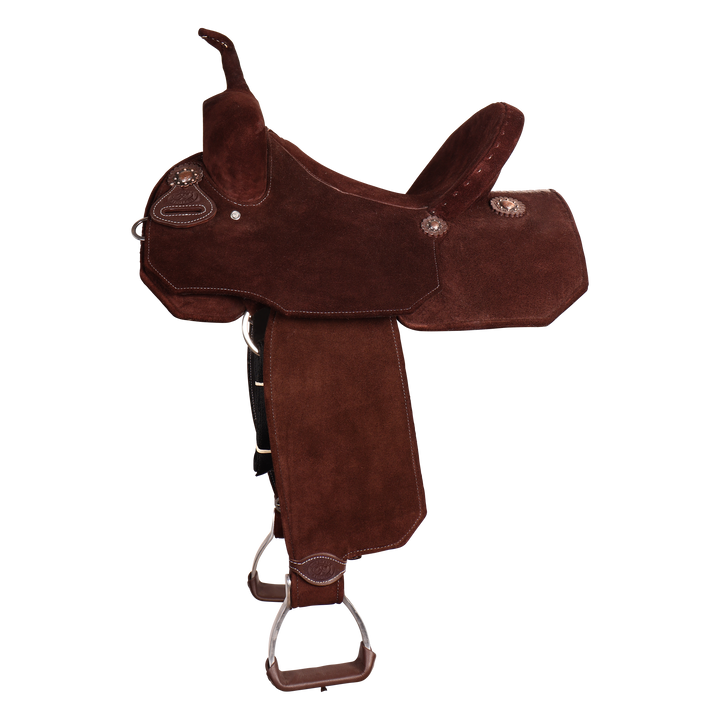 Full Neoprene Brown Barrel Saddle