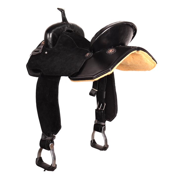 Full Neoprene Black Mixed Barrel Saddle