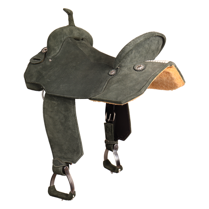 Full Neoprene Moos Green Barrel Saddle